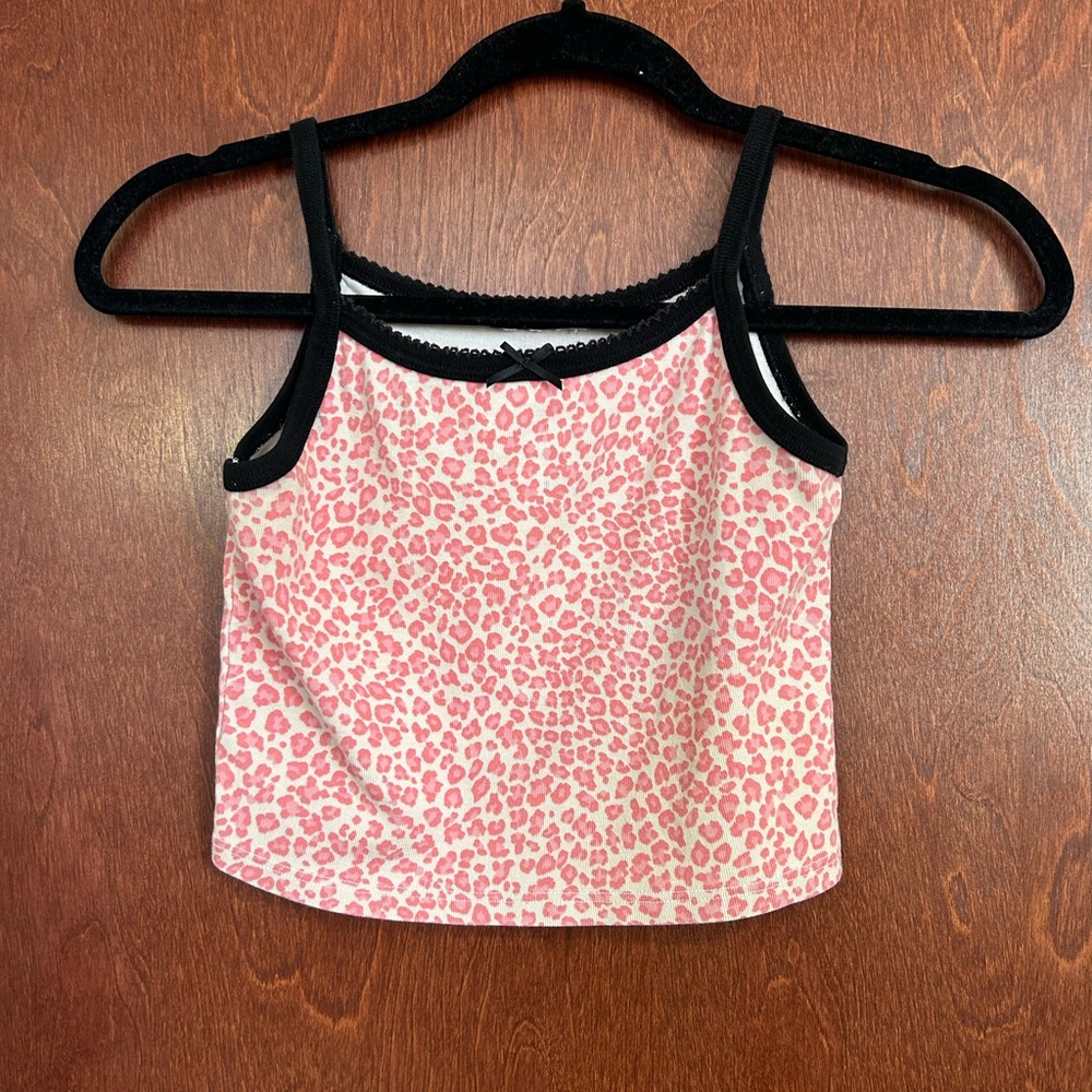 Brandy Melville Pink Cheetah Tank
